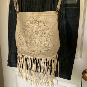 Rare and vintage T-Shirt & Jeans fringed crossbody/shoulder purse